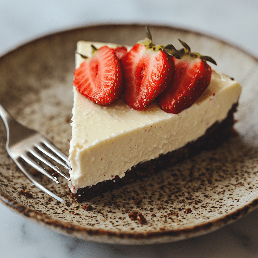 No Bake Cottage Cheese Cheesecake