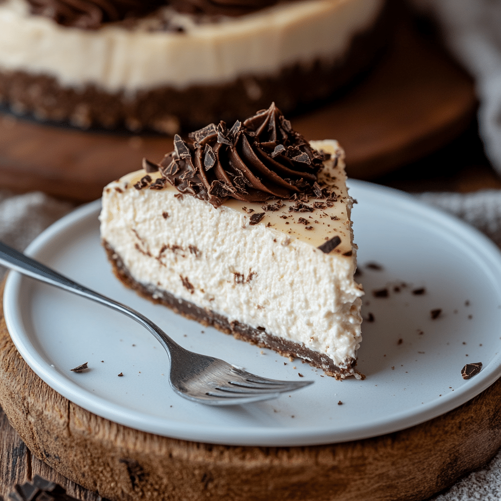 close-up of sugar free keto cottage cheese cheesecake