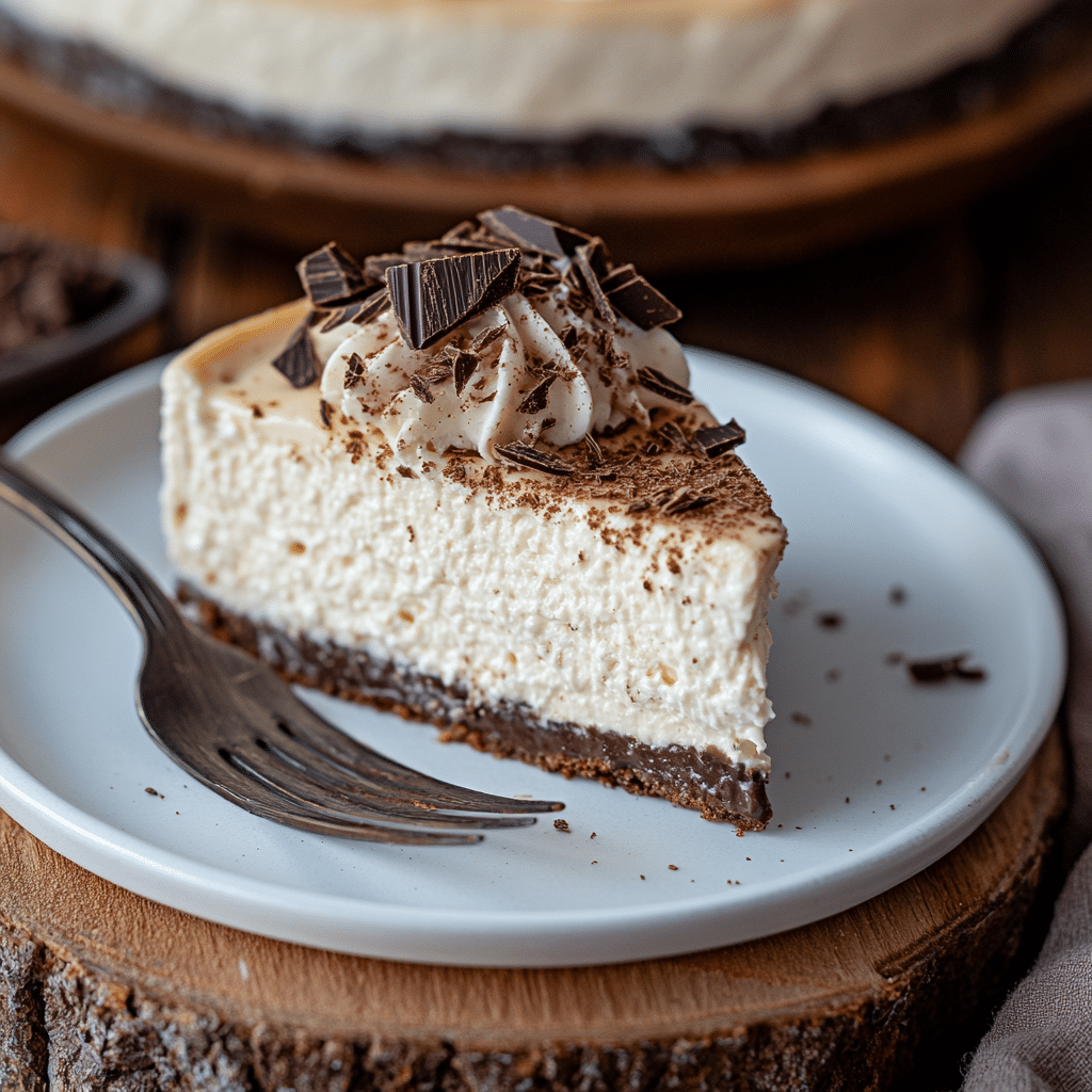 close-up of sugar free keto cottage cheese cheesecake with bite taken