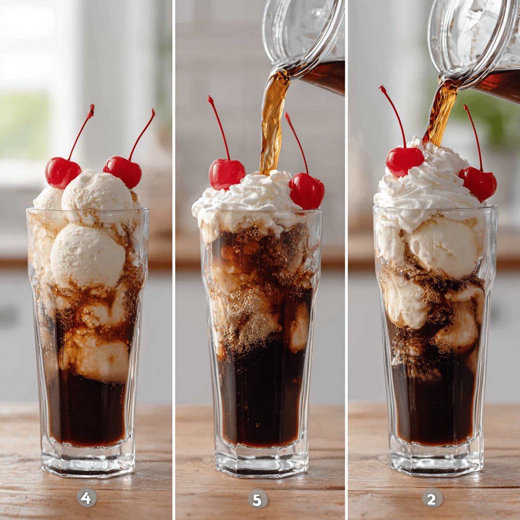 how to make ice cream soda float recipe step-by-step