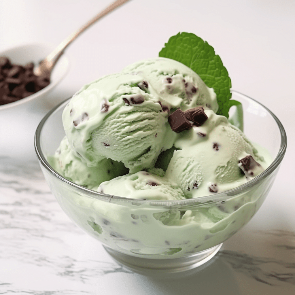 Mint Chocolate Chip Cottage Cheese Ice Cream